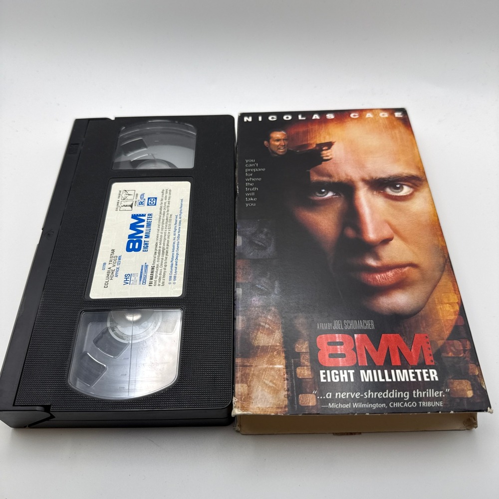 8MM Eight Millimeter VHS Nicolas Cage Joaquin Phoenix 1999 Thriller Movie 02709